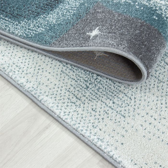 Bambi Eisbär kinderzimmer teppich kurzflor rechteckig 80x150cm blau
