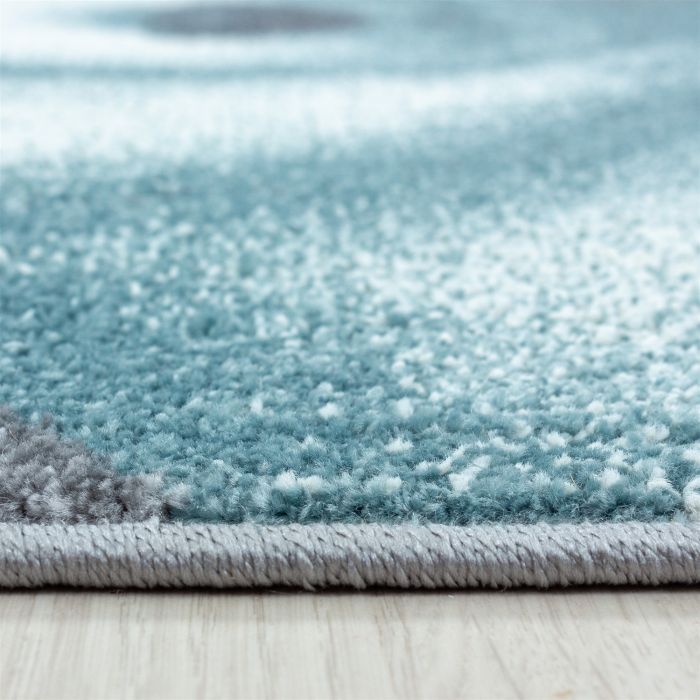 Bambi Eisbär kinderzimmer teppich kurzflor rechteckig 80x150cm blau
