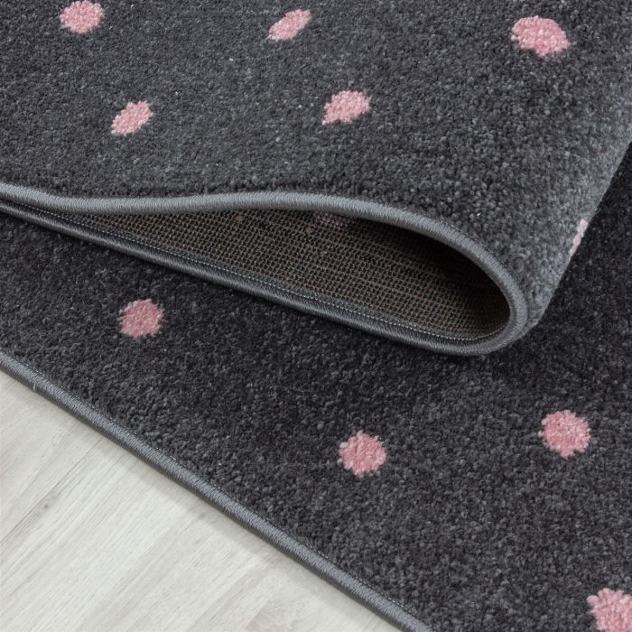 Bambi Herz kinderzimmer teppich kurzflor rechteckig 80x150cm rosa