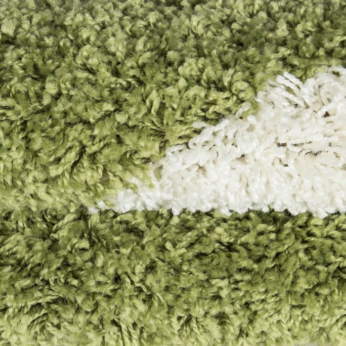 Fun Shaggy fußball kinderzimmer teppich hochflor rund Ø 120cm grün