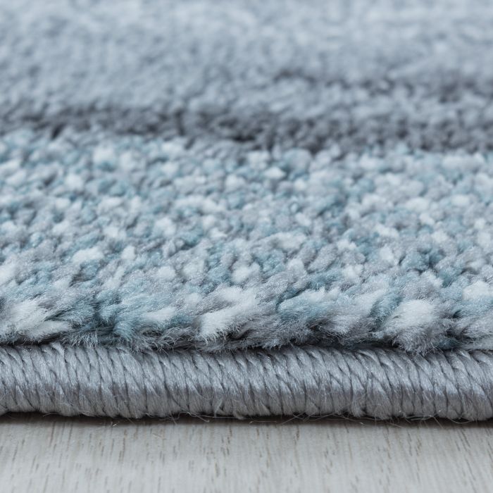 Funny Kaninchen baby kinderzimmer teppich kurzflor rund Ø 160cm blau