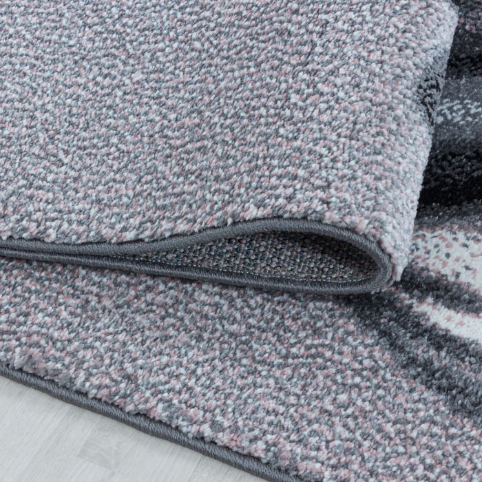 Funny Kaninchen baby kinderzimmer teppich kurzflor rund Ø 120cm rosa