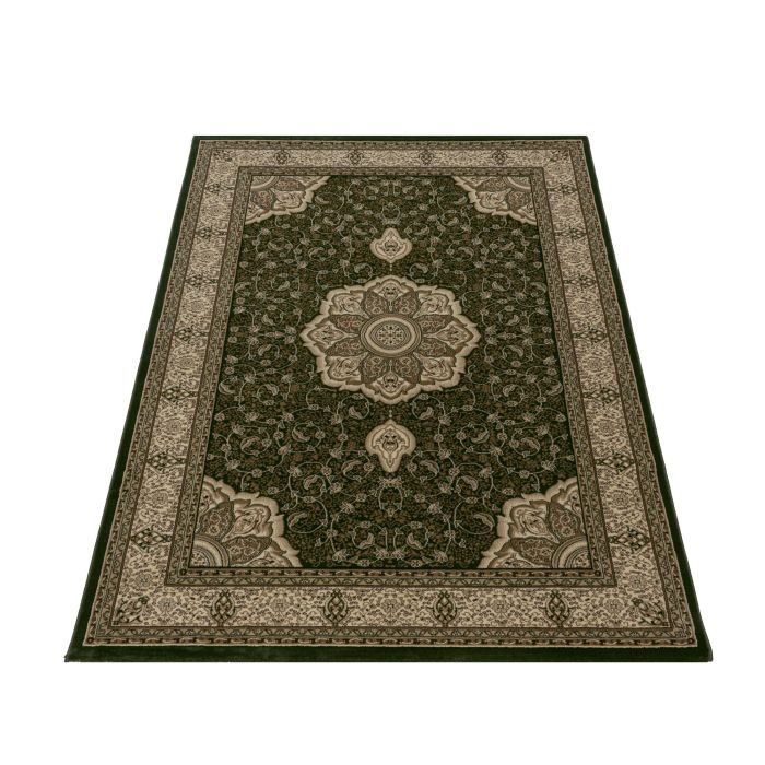 Kashmir Indi teppich kurzflor rechteckig 120x170cm grün