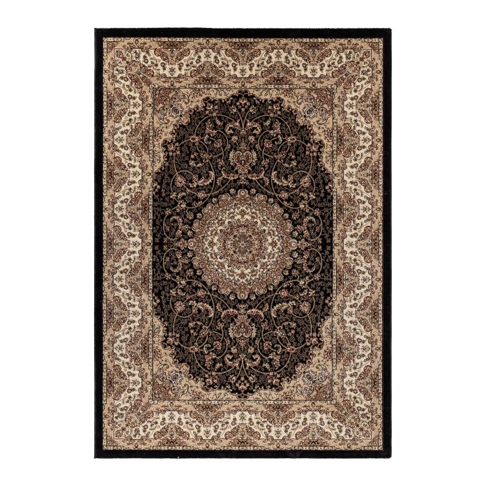 Kashmir Ardahan teppich kurzflor rechteckig 200x290cm schwarz