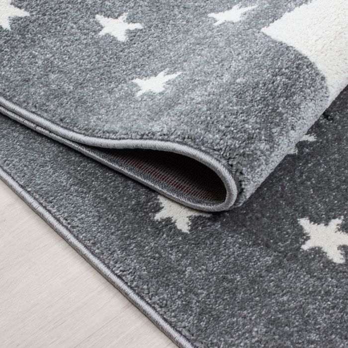 Kids Kätzchen kinderzimmer teppich kurzflor rechteckig 80x150cm blau