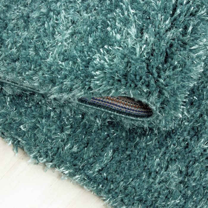 Brilliant Shaggy teppich hochflor rechteckig 80x150cm wasserblau