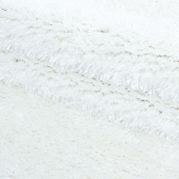 Brilliant Shaggy teppich hochflor rechteckig 60x110cm schneeweiß