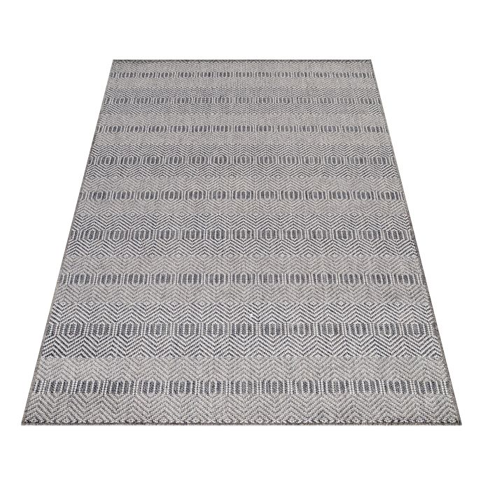 Aruba Frequen teppich indoor/outdoor flachgewebt läufer 80x250cm grau