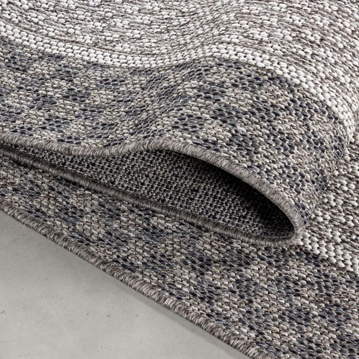 Aruba Aguli teppich indoor/outdoor flachgewebt läufer 80x250cm creme