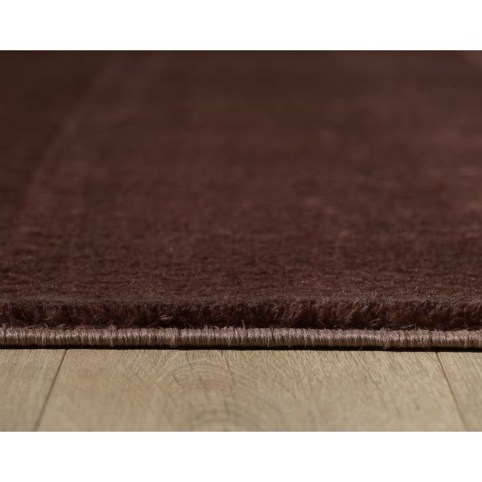 Catwalk anti-rutsch teppich kurzflor rechteckig 140x200cm braun