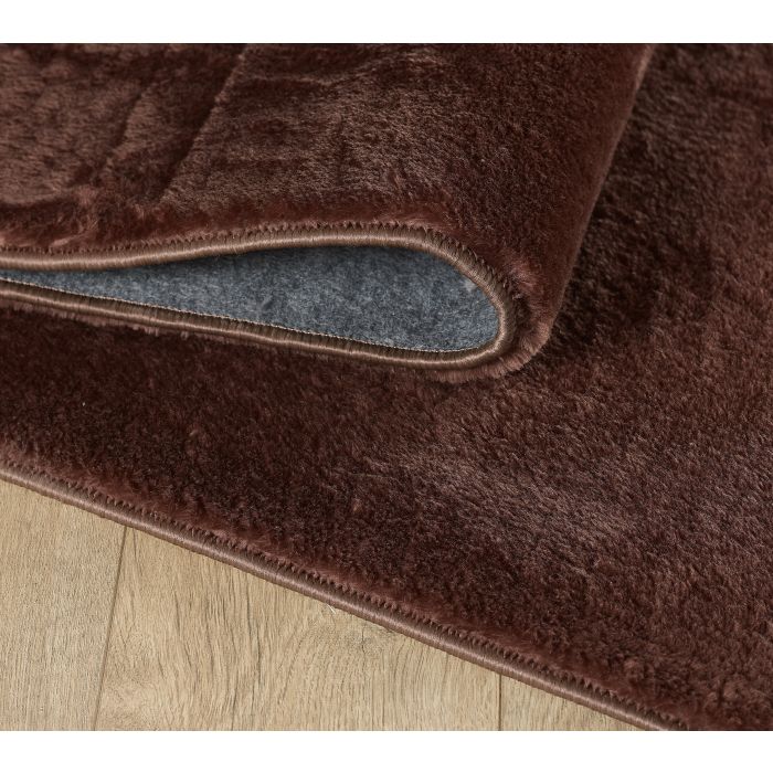 Catwalk anti-rutsch teppich kurzflor rechteckig 200x300cm braun