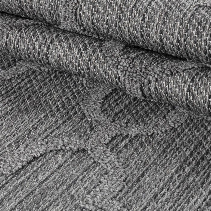 Patara Ottoman teppich indoor/outdoor rechteckig 80x150cm grau