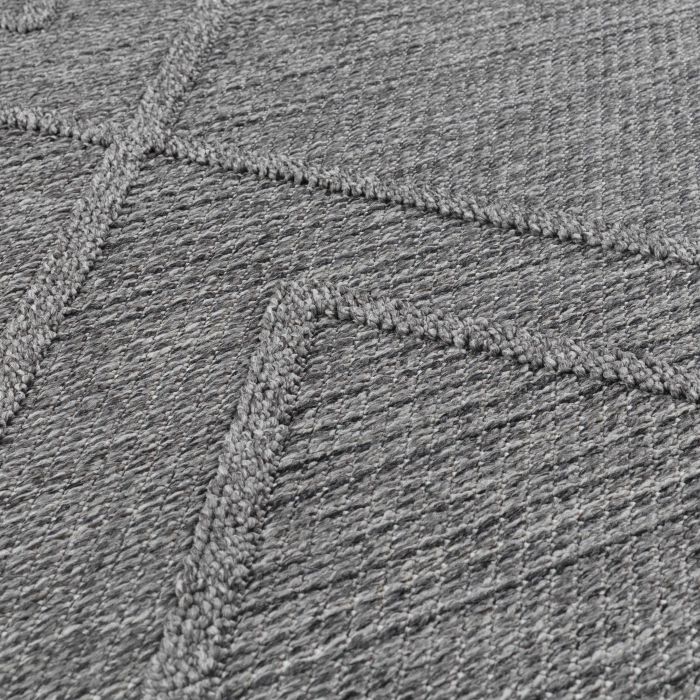 Patara Zigzag teppich indoor/outdoor rechteckig 140x200cm grau