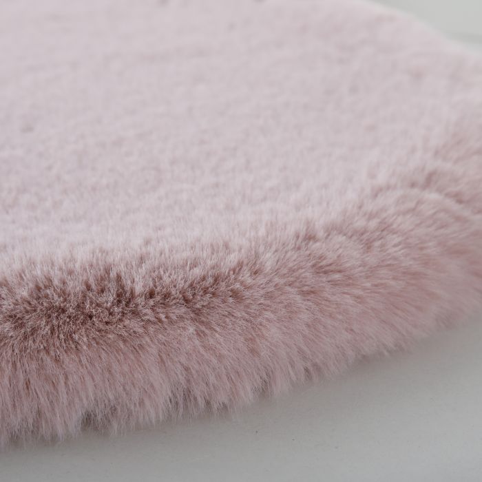 Caty Wolke kinderteppich einfarbiger fluffy hochflor 80x120cm rosa