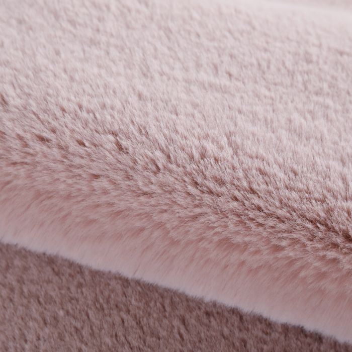 Caty Wolke kinderteppich einfarbiger fluffy hochflor 80x120cm rosa