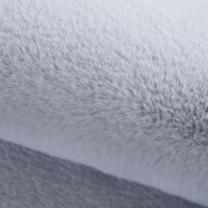 Caty Wolke kinderteppich einfarbiger fluffy hochflor 80x120cm silber