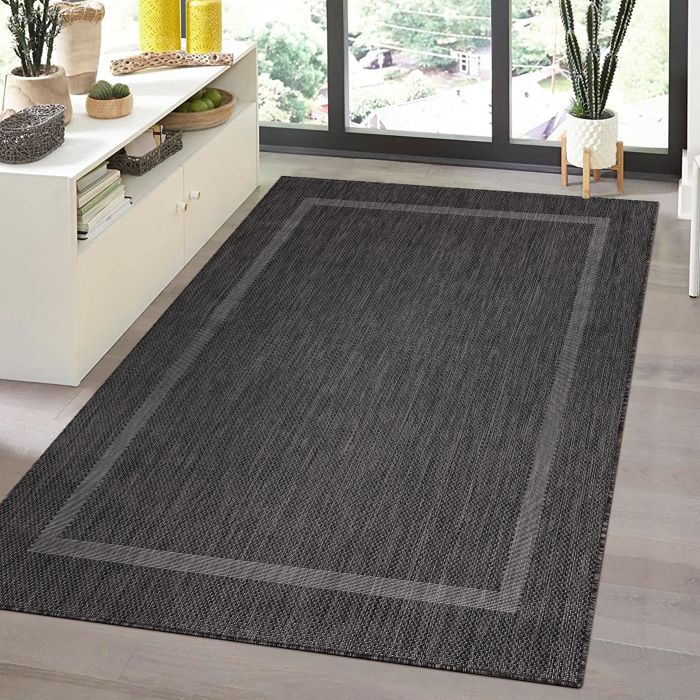 Relax Tranqua teppich indoor/outdoor rechteckig 240x340cm schwarz
