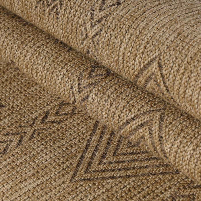 Dhaka Baita teppich indoor/outdoor läufer 80x250cm jute schwarz