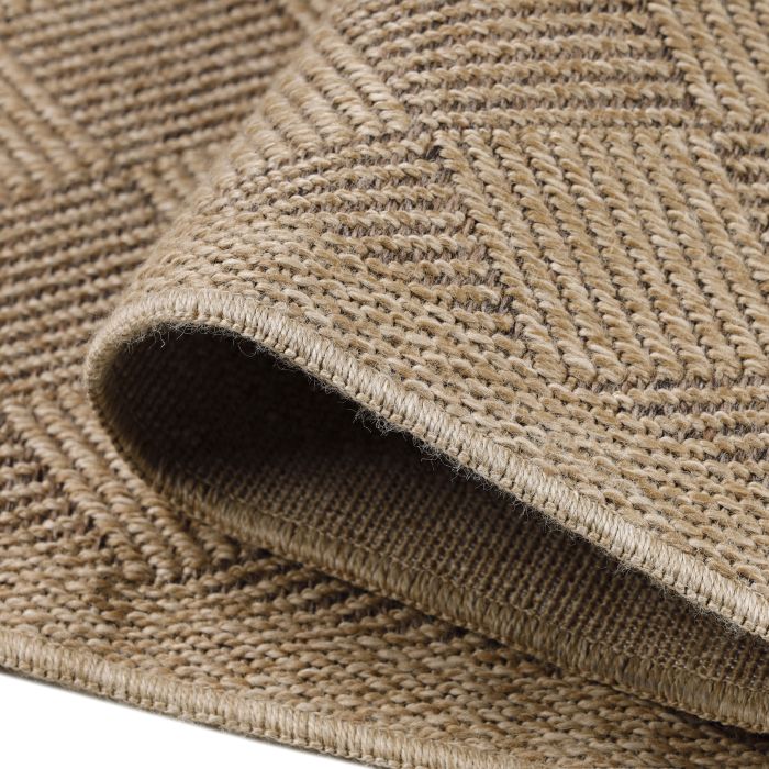 Dhaka Ricka teppich indoor/outdoor läufer 80x150cm jute schwarz