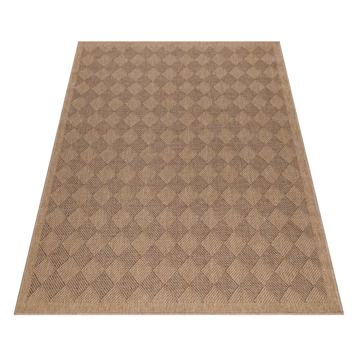 Dhaka Ricka teppich indoor/outdoor läufer 80x250cm jute schwarz