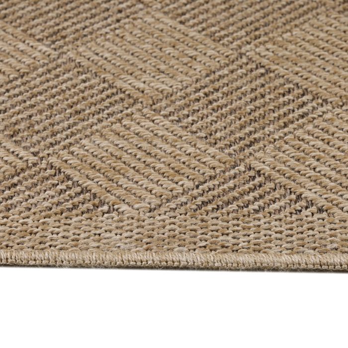 Dhaka Ricka teppich indoor/outdoor läufer 80x250cm jute schwarz