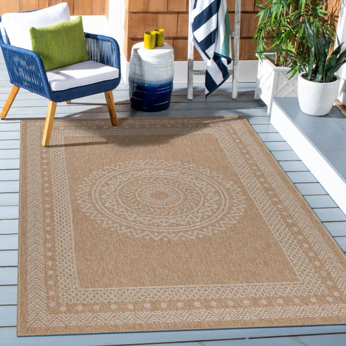 Dhaka Shapl teppich indoor/outdoor rechteckig 160x230cm jute beige