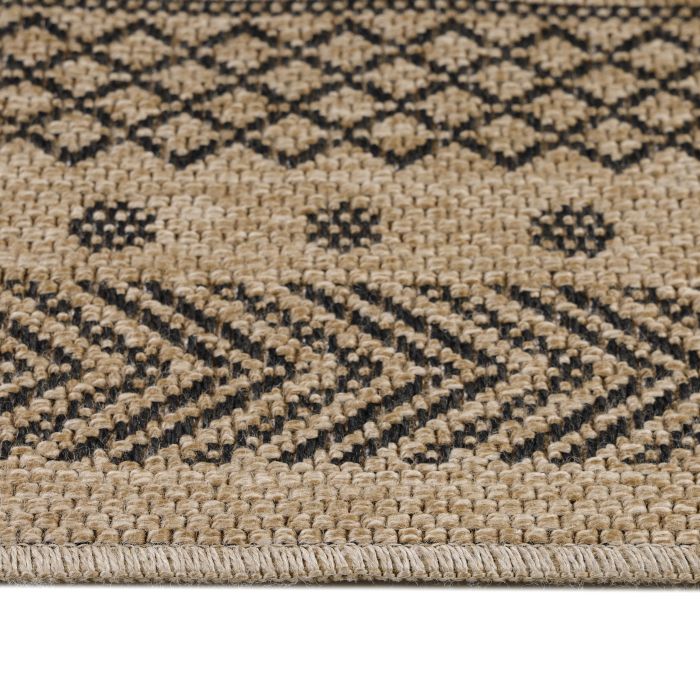 Dhaka Shapl teppich indoor/outdoor rechteckig 280x370cm jute schwarz