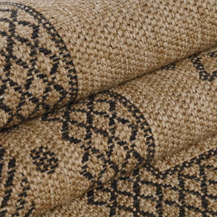 Dhaka Shapl teppich indoor/outdoor rechteckig 280x370cm jute schwarz
