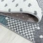 Bambi Wolken kinderzimmer teppich kurzflor rechteckig 80x150cm blau