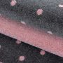 Bambi Herz kinderzimmer teppich kurzflor rechteckig 80x150cm rosa