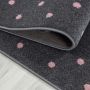 Bambi Herz kinderzimmer teppich kurzflor rechteckig 80x150cm rosa
