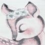 Bambi Reh kinderzimmer teppich kurzflor rechteckig 80x150cm rosa