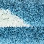 Fun Shaggy fußball kinderzimmer teppich hochflor rund Ø 100cm türkis
