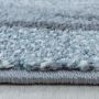 Funny Kaninchen baby kinderzimmer teppich kurzflor rund Ø 160cm blau