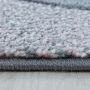 Funny Kaninchen baby kinderzimmer teppich kurzflor rund Ø 160cm rosa
