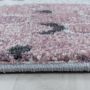 Funny Planet baby kinderzimmer teppich kurzflor rund Ø 160cm weiß