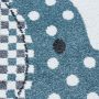 Kids Baby Elefant kinderzimmer teppich kurzflor rund Ø 120cm blau