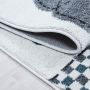 Kids Baby Elefant kinderzimmer teppich kurzflor rund Ø 160cm blau