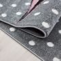 Kids Einhorn kinderzimmer teppich kurzflor rechteckig 80x150cm rosa