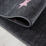 Kids Sterne kinderzimmer teppich kurzflor rechteckig 80x150cm rosa