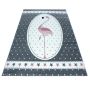 Kids Flamingo kinderzimmer teppich kurzflor rechteckig 80x150cm rosa
