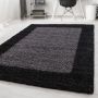 Life Shaggy Schatten teppich hochflor läufer 100x200cm anthrazit