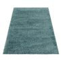 Sydney Shaggy teppich hochflor rechteckig 60x110cm wasserblau