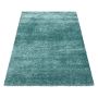 Brilliant Shaggy teppich hochflor rechteckig 60x110cm wasserblau
