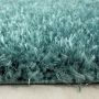 Brilliant Shaggy teppich hochflor rechteckig 80x150cm wasserblau