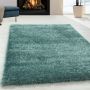 Brilliant Shaggy teppich hochflor rechteckig 80x150cm wasserblau
