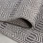 Aruba Frequen teppich indoor/outdoor flachgewebt läufer 80x250cm grau