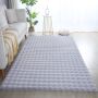 Ambiance 3D teppich fluffy hochflor rechteckig 160x230cm silber