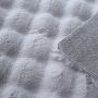 Ambiance 3D teppich fluffy hochflor rechteckig 200x290cm silber