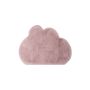 Caty Wolke kinderteppich einfarbiger fluffy hochflor 80x120cm rosa